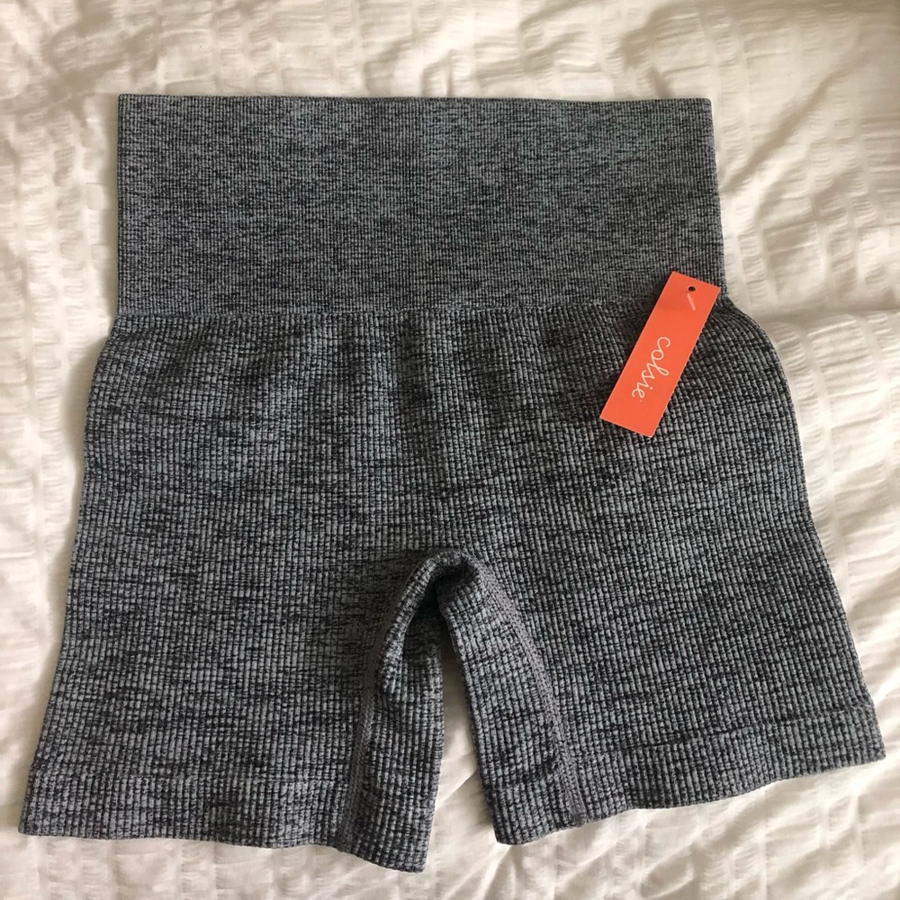 Women’s Ribbed Bike Shorts - Colsie / Gray / M
